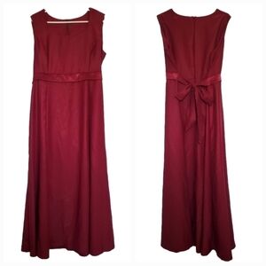 TUXEDO WHOLESALER  CHOIR CONCERT ATTIRE DRESS FULL LENGTH BURGUNDY WOMENS ( 12 )